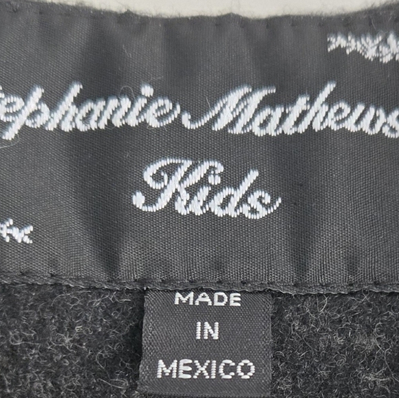 Stephanie Matthews Kids Size 10 MX#440 RN 77539 Black Wool Coat BARELY WORN - Picture 4 of 4